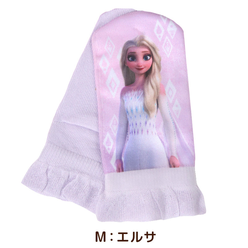 ディズニー プリンセス ソックス キッズ 靴下 子供 女の子 スニーカー丈 13-19cm 子ども スニーカーソックス くつ下 Disney エルサ ラプンツェル アリエル ジャスミン 福助