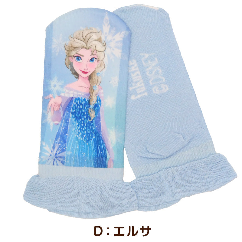 ディズニー プリンセス ソックス キッズ 靴下 子供 女の子 スニーカー丈 13-19cm 子ども スニーカーソックス くつ下 Disney エルサ ラプンツェル アリエル ジャスミン 福助