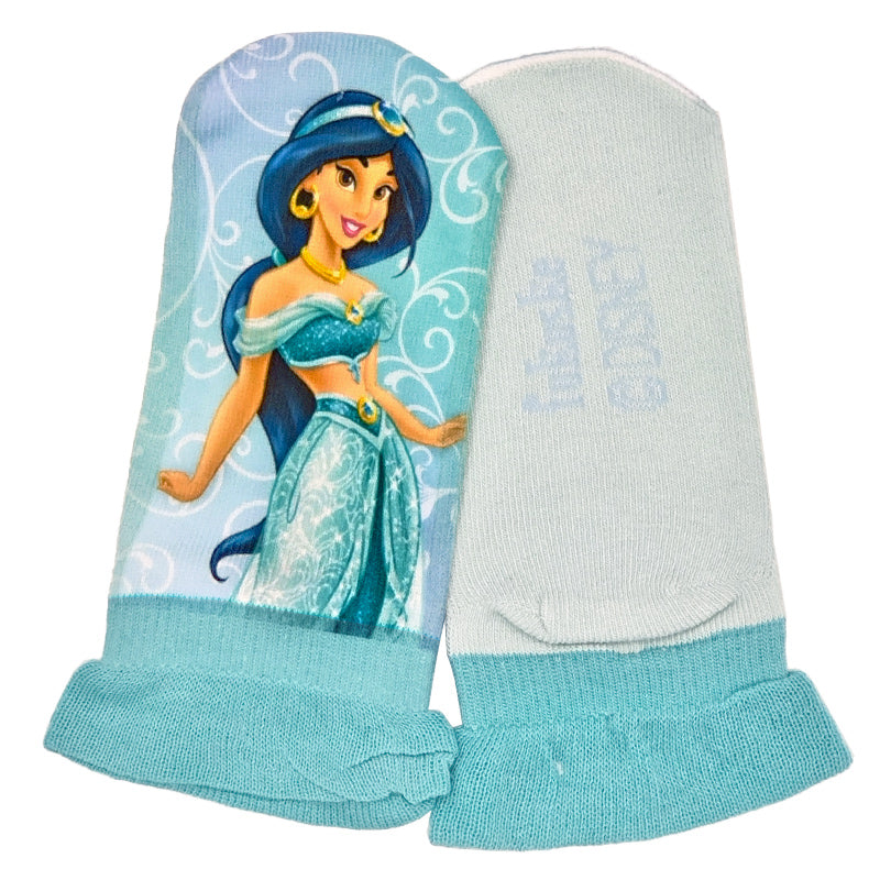 ディズニー プリンセス ソックス キッズ 靴下 子供 女の子 スニーカー丈 13-19cm 子ども スニーカーソックス くつ下 Disney エルサ ラプンツェル アリエル ジャスミン 福助