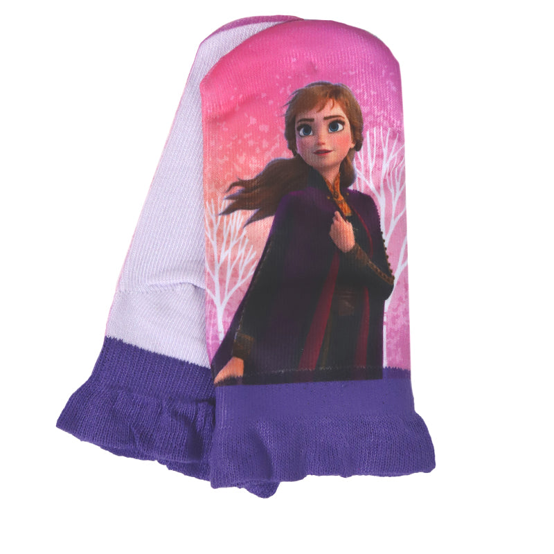 ディズニー プリンセス ソックス キッズ 靴下 子供 女の子 スニーカー丈 13-19cm 子ども スニーカーソックス くつ下 Disney エルサ ラプンツェル アリエル ジャスミン 福助