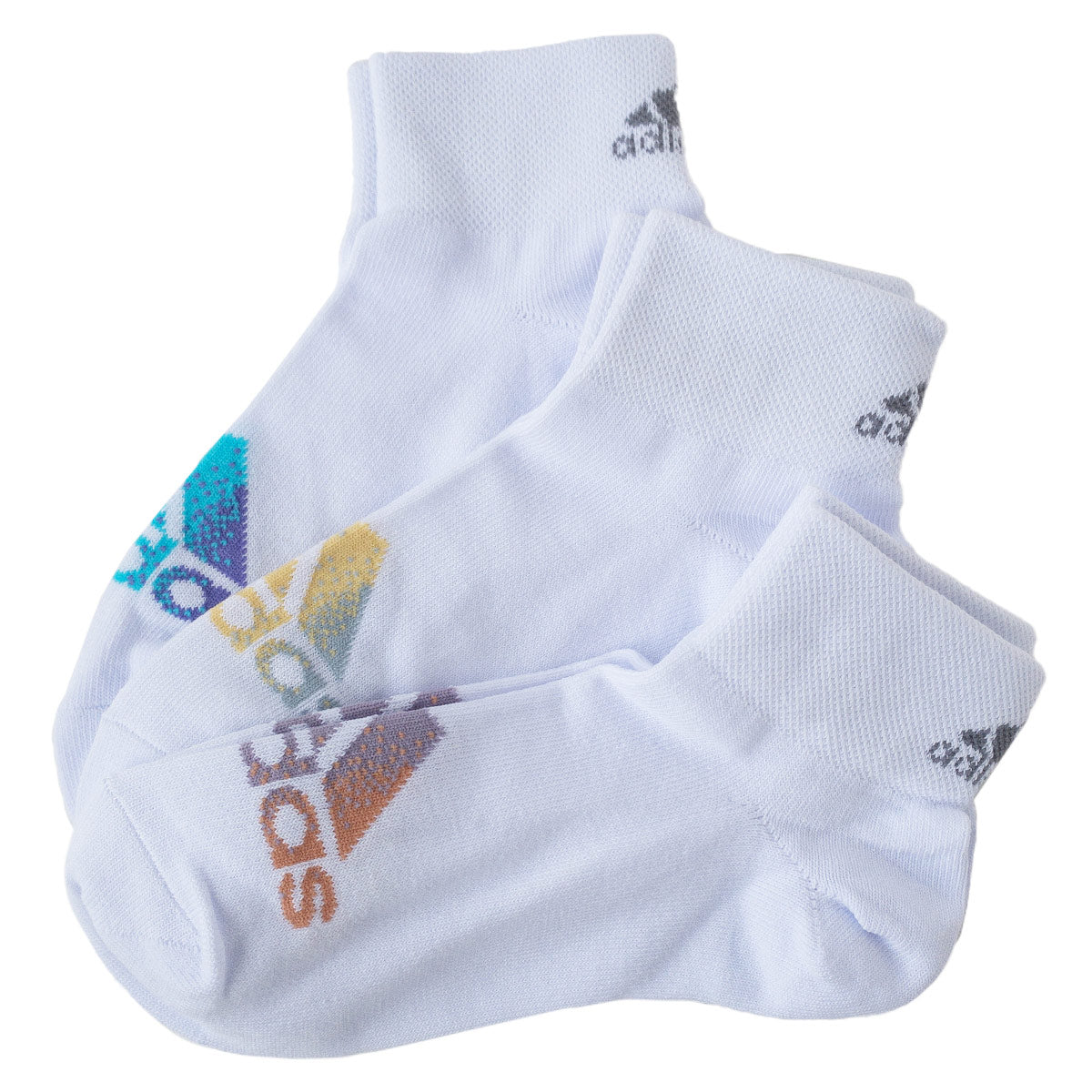 adidas 靴下 ガールズ ソックス 3足組 プチ丈 19-21cm・22-24cm アディダス キッズ ジュニア 子供 女の子 セット まとめ買い (在庫限り)