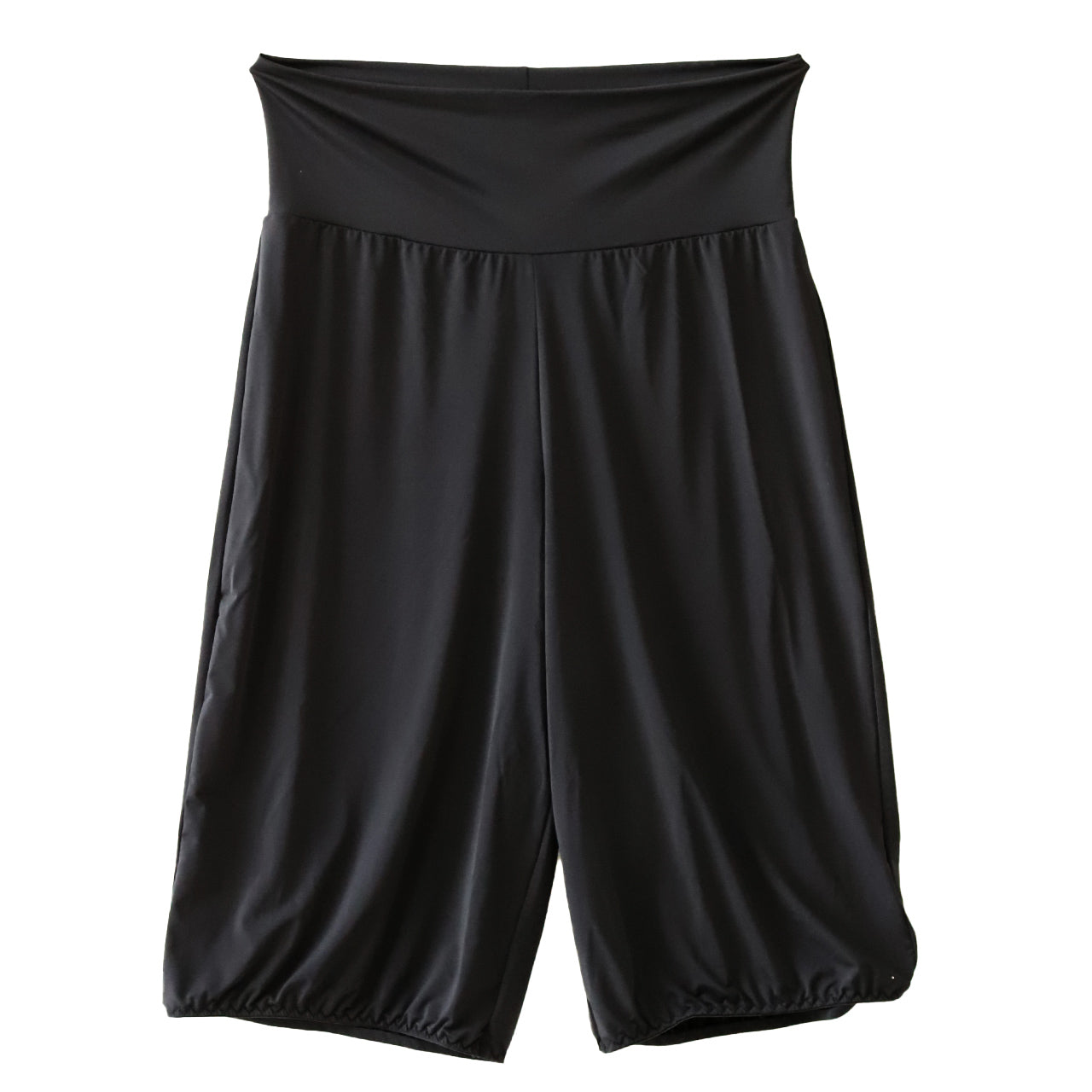 ペチコート パンツ ペチパンツ ひざ丈 裾ゴム入り 福助 M-L キュロット フレアパンツ トイレ 裾 床につかない レディース インナー ボトム ガウチョ ワイドパンツ インナーパンツ 裏地 (在庫限り)