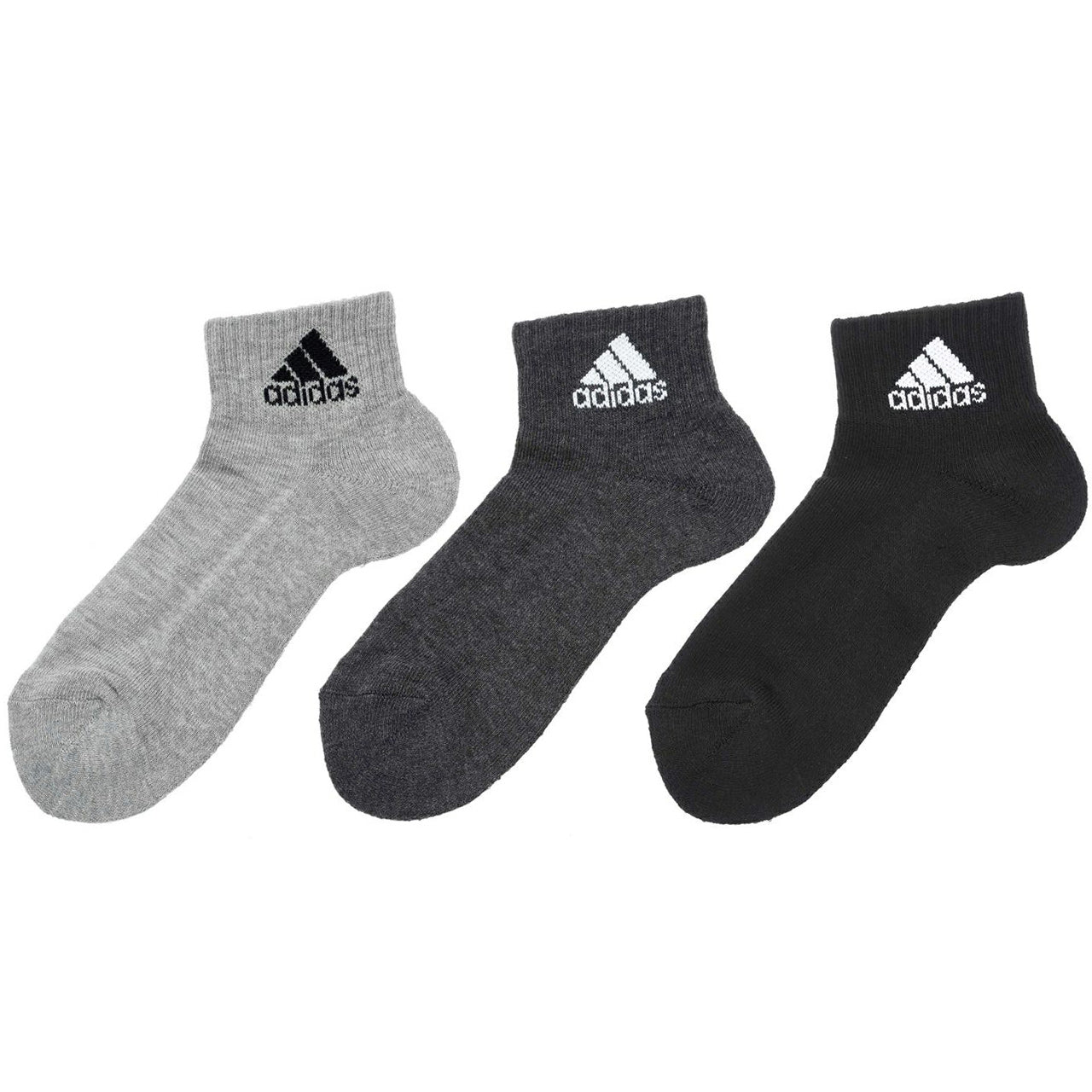福助 adidas ショート丈ソックス 3足組 23-25cm (アディダス ソックス 靴下 レディース 女 セット まとめ買い フクスケ 福助)