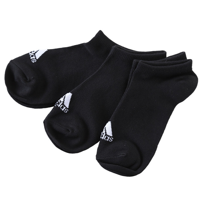 adidas スクールソックス 男子 女子 スニーカー丈 くるぶし 靴下 3足組 19-21/21-23/23-25cm アディダス ロゴ 短い レディース ジュニア 三足 セット