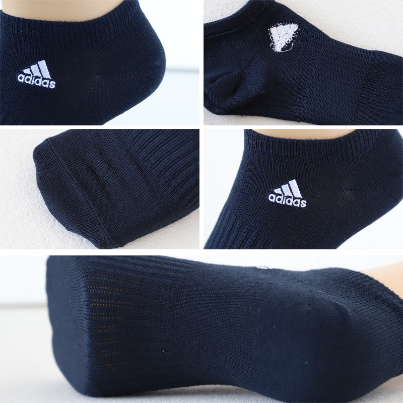 靴下 スニーカーソックス レディース adidas 3足組 23-25cm くるぶし ソックス 女性 女の子 くつ下 ワンポイント 丈夫 スポーツソックス 夏 春 学校 スクール サポート