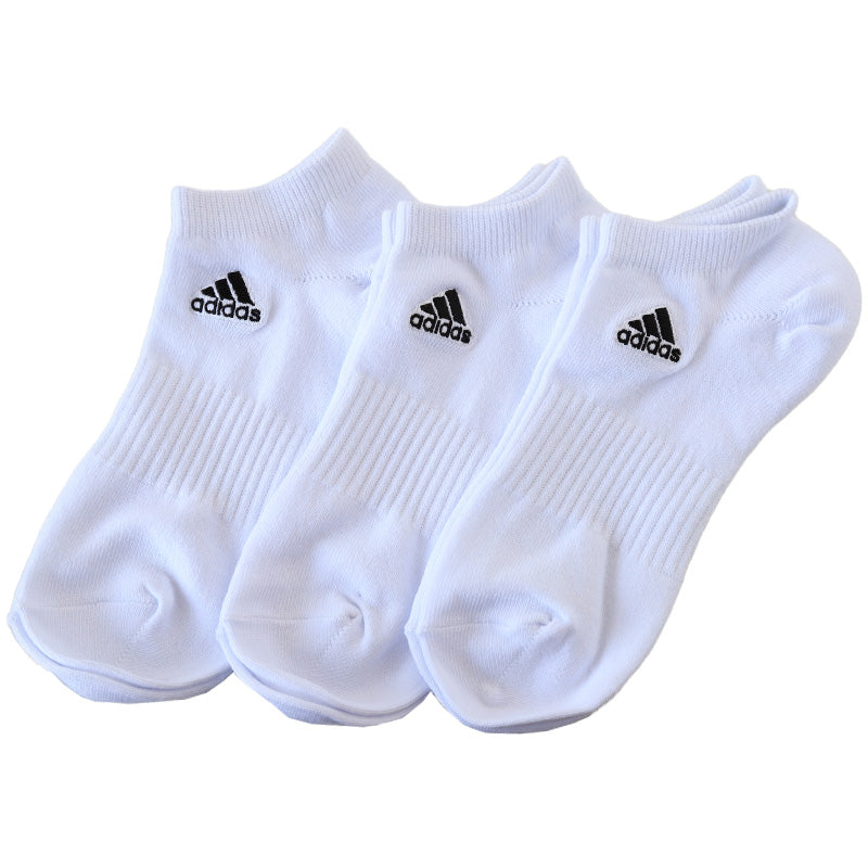 靴下 スニーカーソックス レディース adidas 3足組 23-25cm くるぶし ソックス 女性 女の子 くつ下 ワンポイント 丈夫 スポーツソックス 夏 春 学校 スクール サポート