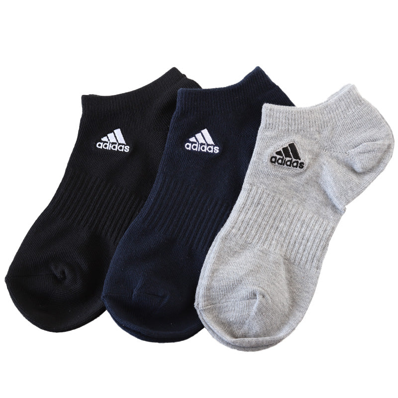 靴下 スニーカーソックス レディース adidas 3足組 23-25cm くるぶし ソックス 女性 女の子 くつ下 ワンポイント 丈夫 スポーツソックス 夏 春 学校 スクール サポート