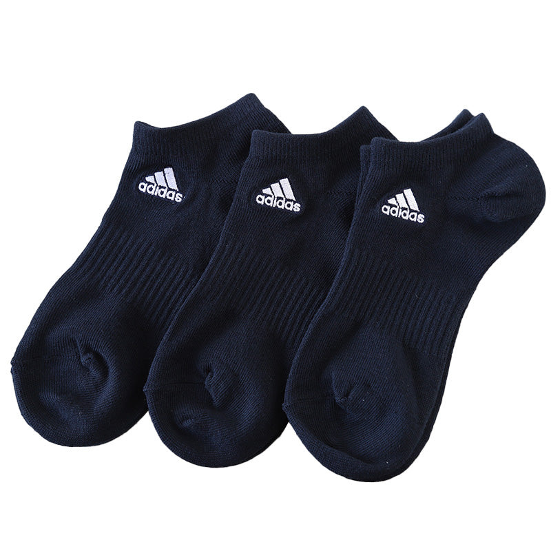 靴下 スニーカーソックス レディース adidas 3足組 23-25cm くるぶし ソックス 女性 女の子 くつ下 ワンポイント 丈夫 スポーツソックス 夏 春 学校 スクール サポート