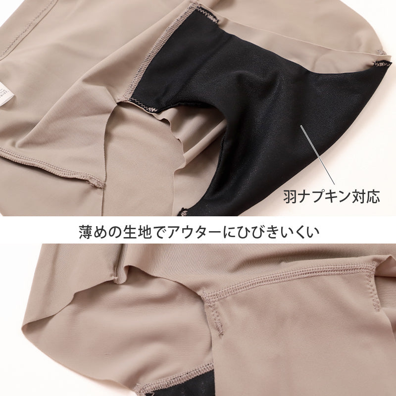 福助 満足 サニタリーショーツ 羽根つき ひびきにくい 生理用ショーツ 昼用 M~LL レディース ショーツ サニタリー 生理用パンツ 下着 インナー 女性 トランクス 響きにくい キレイ魅え 無地 シンプル