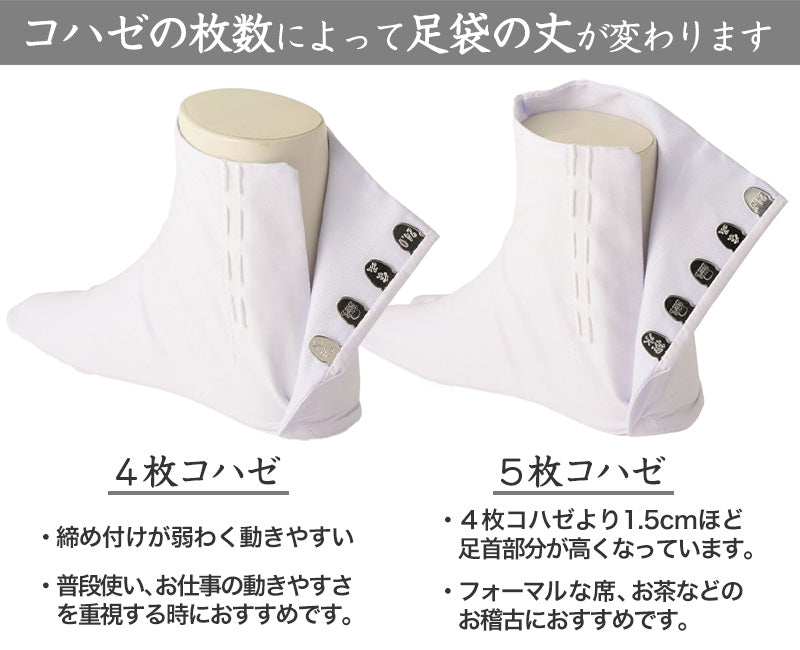 足袋 白 礼装用 福助足袋 綿100 4枚コハゼ 男性 女性 日本製  22~28cm (綿 冠婚葬祭 着物 小物 和装 婦人 紳士 晒裏) (在庫限り)