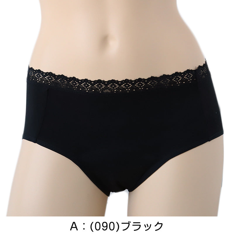 福助 満足 サニタリーショーツ 吸水 羽根つき 綿 生理用ショーツ レディース 昼用 M~LL 吸水ショーツ 生理 サニタリー ショーツ パンツ 下着 インナー 女性 (在庫限り)