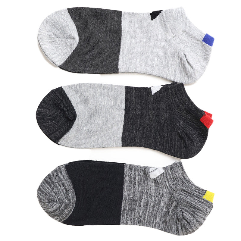 靴下 ソックス スニーカーソックス メンズ 3足 24-26cm 26-28cm アディダス 男性 紳士 補強 短い くるぶし セット メッシュ (在庫限り)
