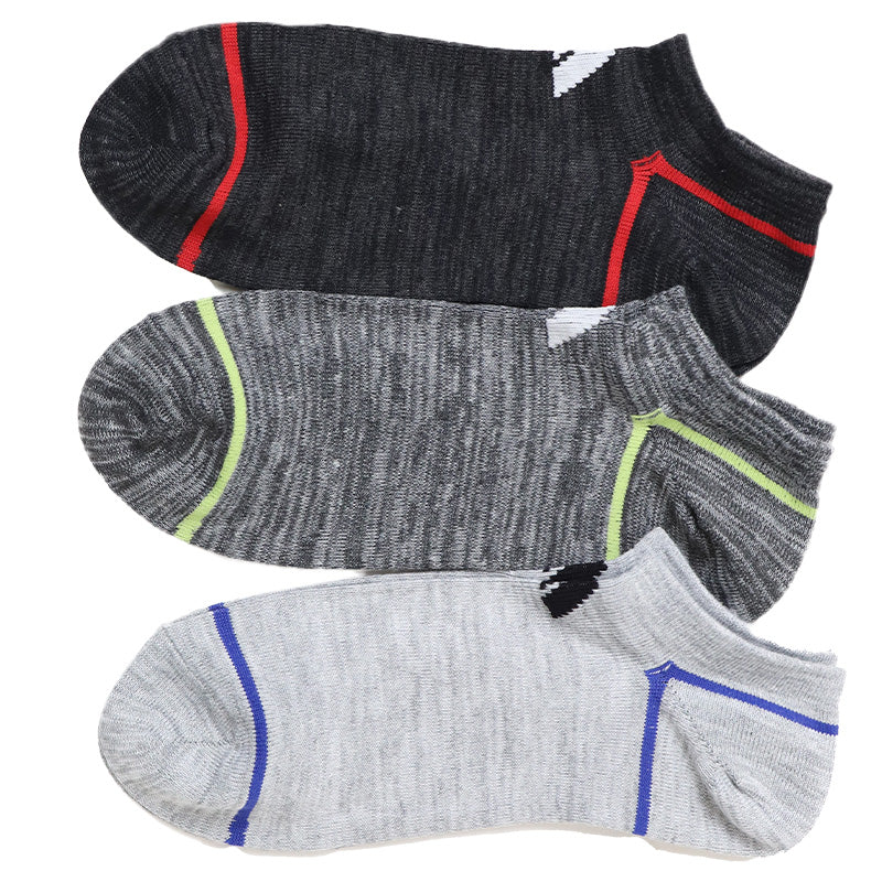 靴下 ソックス スニーカーソックス メンズ 3足 24-26cm 26-28cm アディダス 男性 紳士 補強 短い くるぶし セット メッシュ (在庫限り)