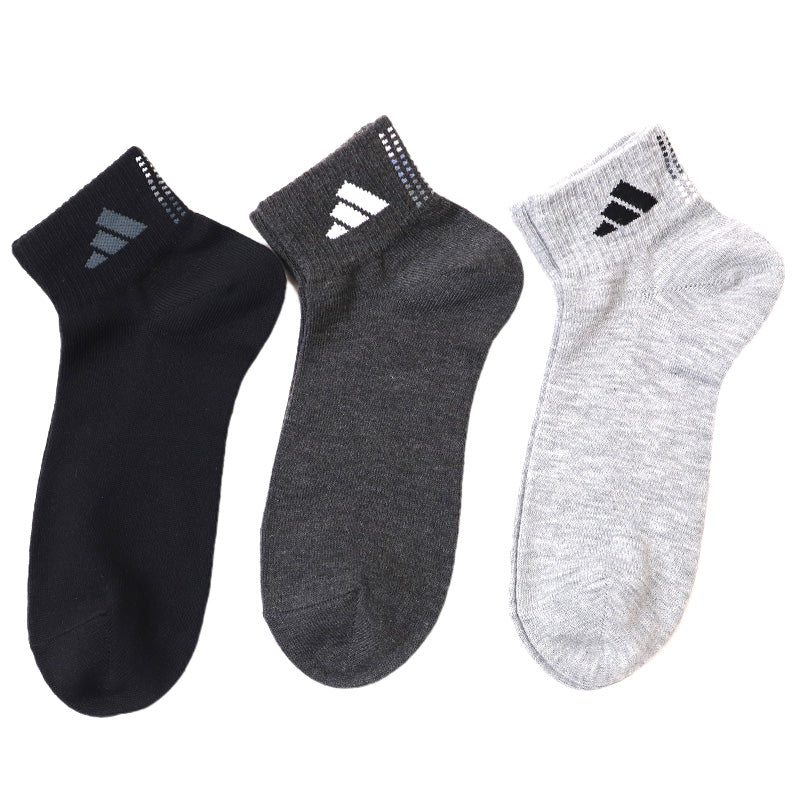 靴下 ショート ソックス メンズ 男子 adidas 3足組 24-26 26-28cm 中学生 高校生 黒 男性 くるぶし くつ下 ワンポイント 丈夫 スポーツソックス 黒 グレー 杢 (在庫限り)