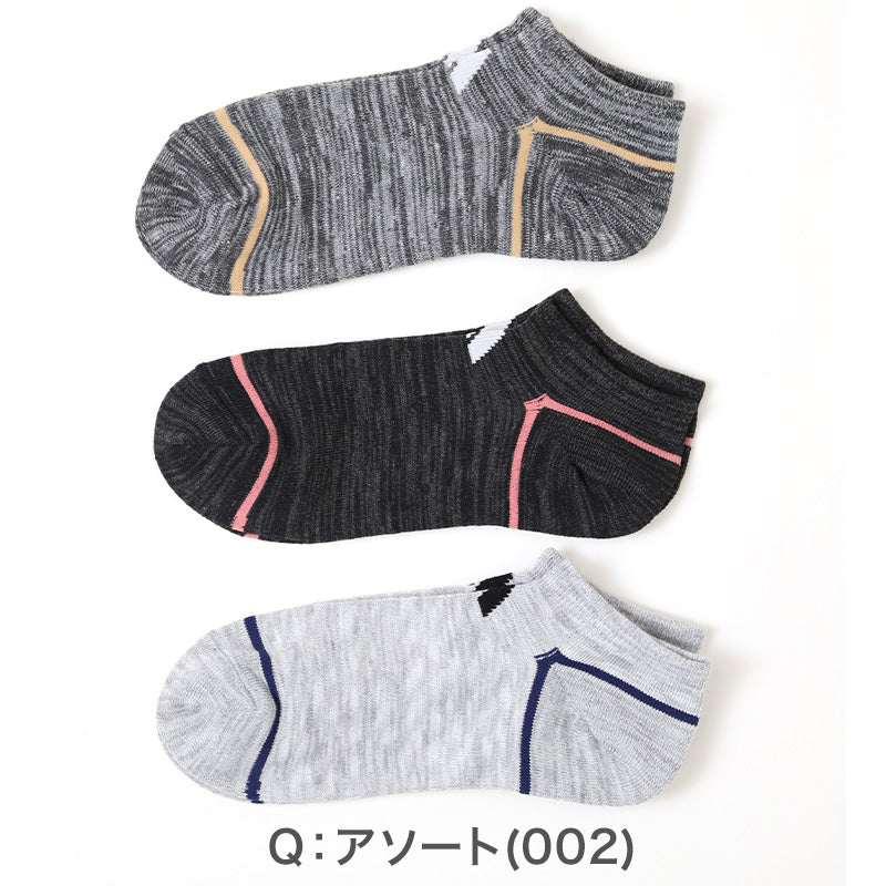 靴下 スニーカー ソックス レディース 女子 adidas 3足組 23-25cm アディダス くるぶし スニーカー丈 女の子 短い ワンポイント スクール (在庫限り)