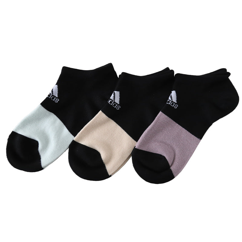 靴下 スニーカー ソックス レディース 女子 adidas 3足組 23-25cm アディダス くるぶし スニーカー丈 女の子 短い ワンポイント スクール (在庫限り)