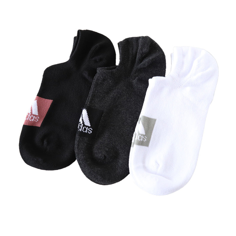 靴下 スニーカー ソックス レディース 女子 adidas 3足組 23-25cm アディダス くるぶし スニーカー丈 女の子 短い ワンポイント スクール (在庫限り)