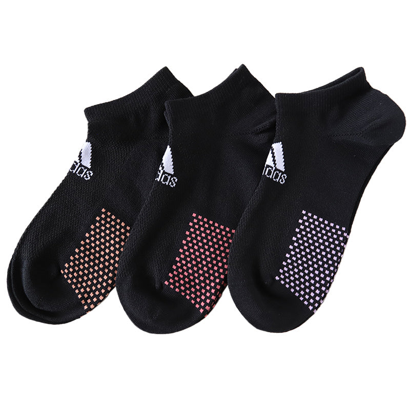 靴下 スニーカー ソックス レディース 女子 adidas 3足組 23-25cm アディダス くるぶし スニーカー丈 女の子 短い ワンポイント スクール (在庫限り)