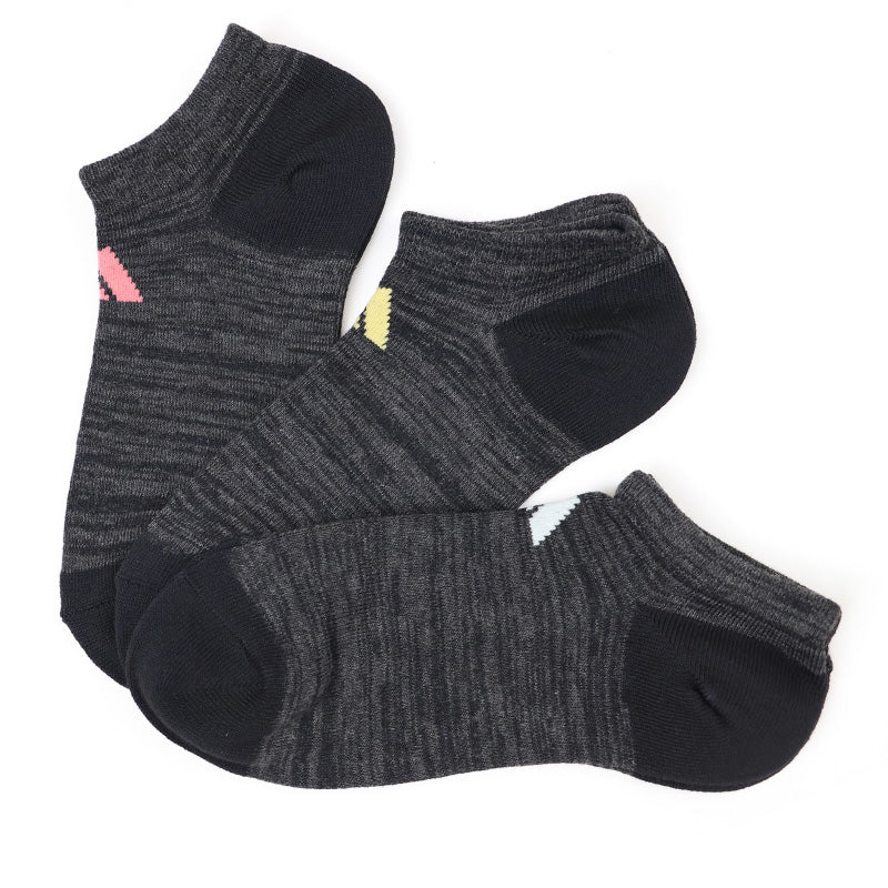靴下 スニーカー ソックス レディース 女子 adidas 3足組 23-25cm アディダス くるぶし スニーカー丈 女の子 短い ワンポイント スクール