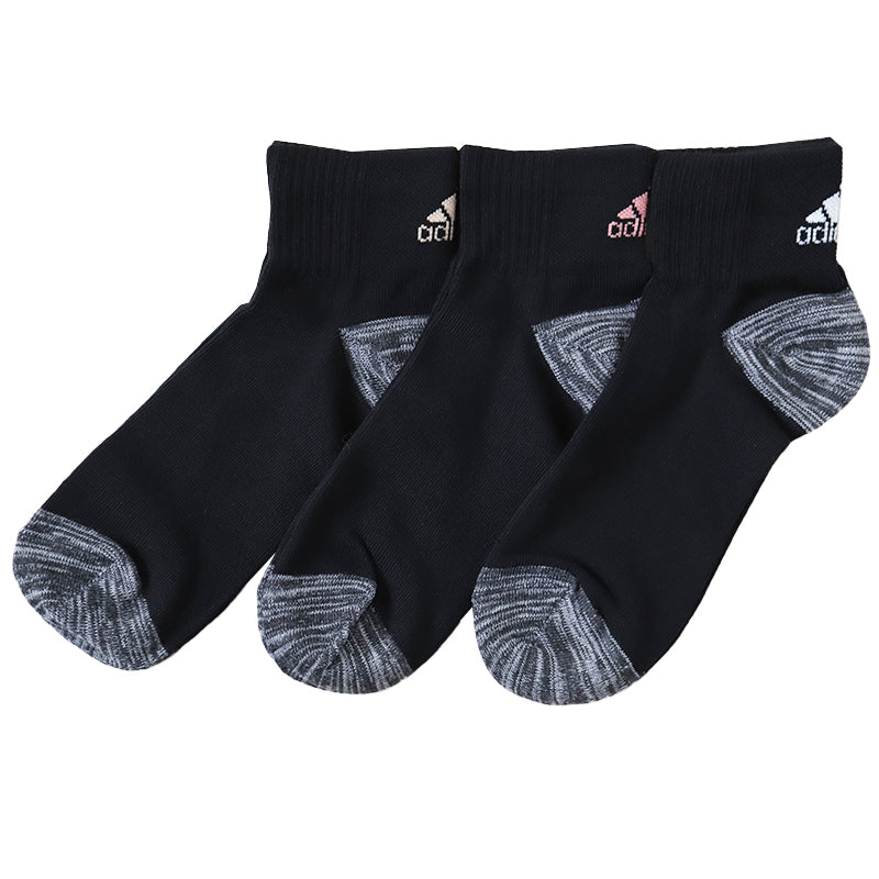 靴下 レディース ショートソックス スニーカー 女子 adidas 中学生 高校生 3足組 23-25cm アディダス くるぶし くつ下 ワンポイント 丈夫 スポーツソックス 迷彩 (在庫限り)