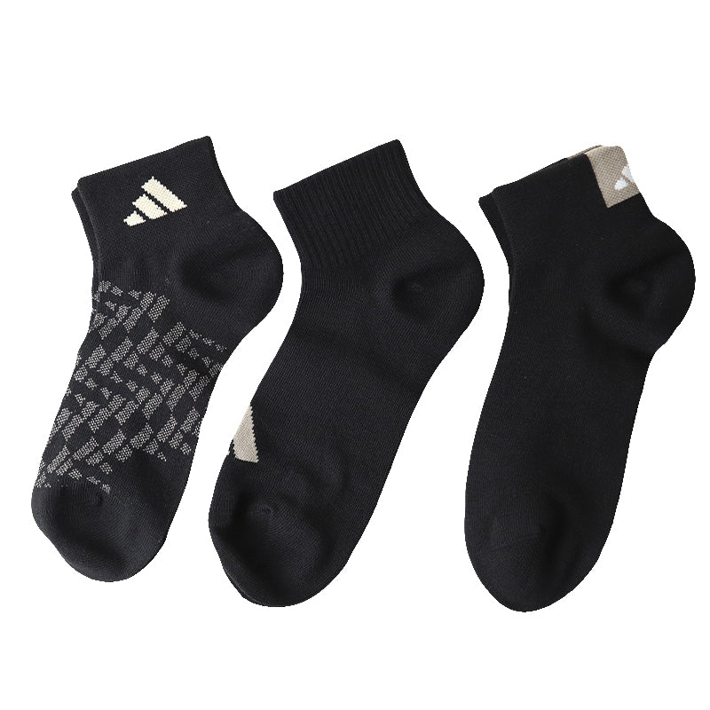 靴下 レディース ショートソックス スニーカー 女子 adidas 中学生 高校生 3足組 23-25cm アディダス くるぶし くつ下 ワンポイント 丈夫 スポーツソックス 迷彩 (在庫限り)
