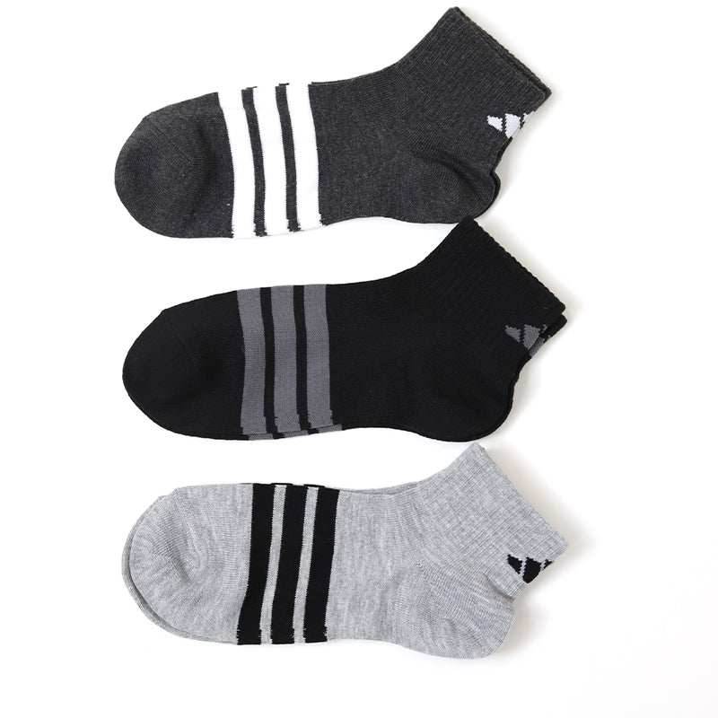 靴下 レディース ショートソックス スニーカー 女子 adidas 中学生 高校生 3足組 23-25cm アディダス くるぶし くつ下 ワンポイント 丈夫 スポーツソックス 迷彩 (在庫限り)