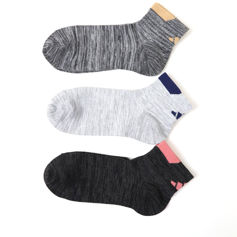 靴下 レディース ショートソックス スニーカー 女子 adidas 中学生 高校生 3足組 23-25cm アディダス くるぶし くつ下 ワンポイント 丈夫 スポーツソックス 迷彩 (在庫限り)