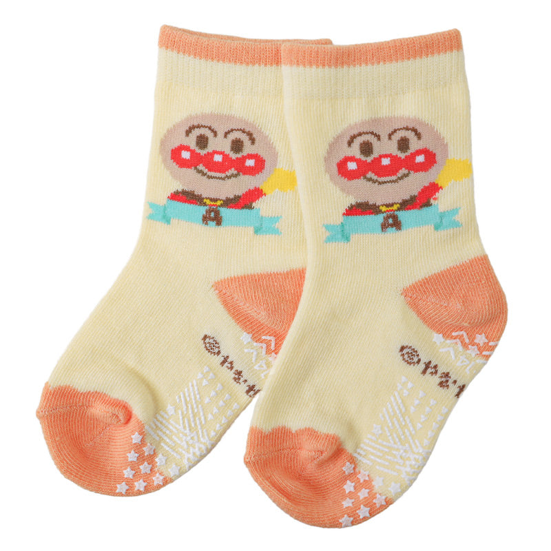 アンパンマン 靴下 キッズ ベビーソックス クルー丈 男の子 女の子 滑り止め 9 - 14cm 子供 かわいい ソックス キャラクター靴下 ベビー キャラクター すべり止め