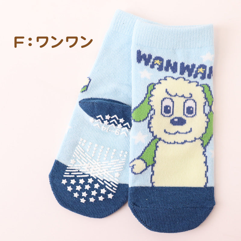 いないいないばあっ! ぽぅぽ ワンワン ベビーソックス 靴下 キッズ 男の子 女の子 クルー丈 9-14cm かわいい 子供 ソックス 保育園