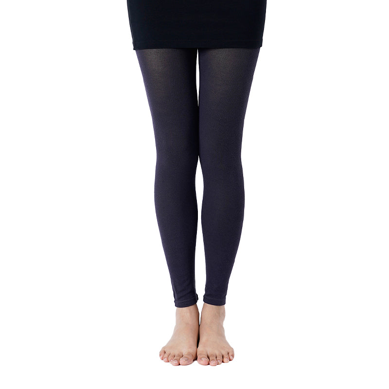 満足 あったか よもぎ蒸しレギンス 綿 温活 福助 M-L・L-LL レディース スパッツ 生理痛 寒さ対策 インナー あたたか 吸湿発熱 コットン 綿混 (在庫限り)