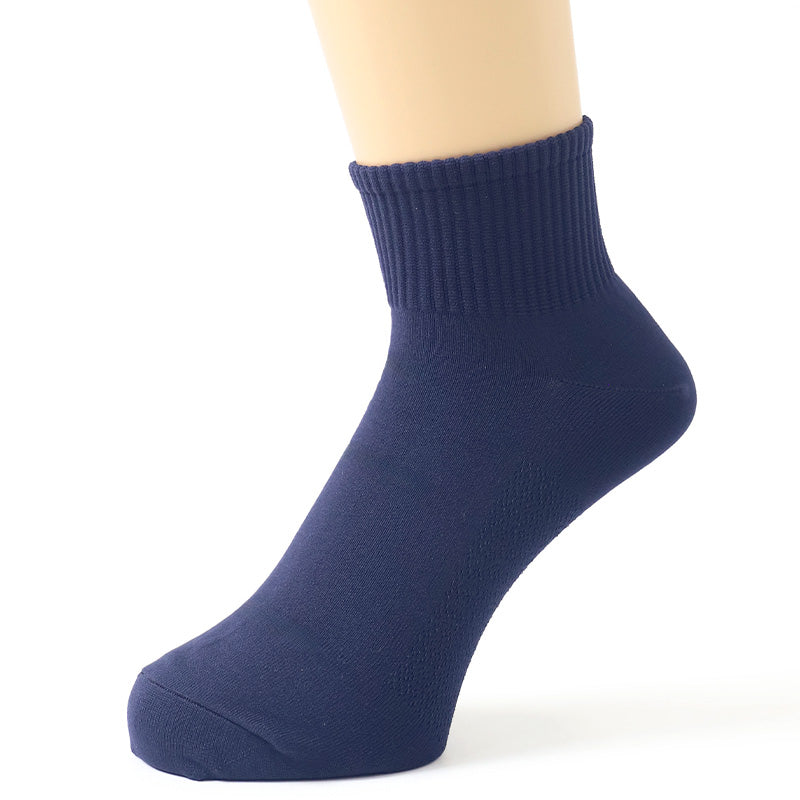 福助 速乾 ショート ソックス ビジネスソックス メンズ 靴下 25-27cm 乾きやすい よく乾く 男子 通勤通学 スクール