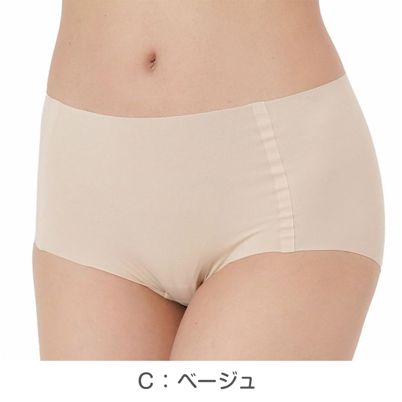 シームレスショーツ スタンダード ショーツ ひびきにくい 満足 M~LL レディース 婦人 女性 下着 薄着 スタイリング満足
