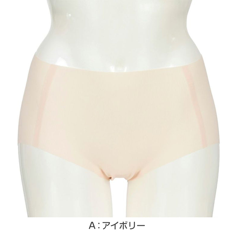 満足 ショーツ レディース シームレス ひびきにくい 涼感 スタンダード M~LL 下着 縫い目なし パンツ 婦人 女性 インナー 春 夏 軽い (在庫限り)