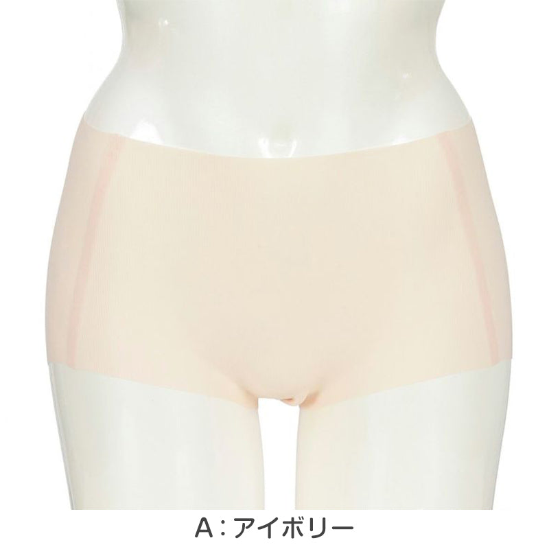 満足 ショーツ シームレス レディース ひびきにくい ボクサー 涼感 M~LL 薄手 下着 パンツ 婦人 女性 インナー 縫い目なし 軽い 春 夏 楽 (在庫限り)