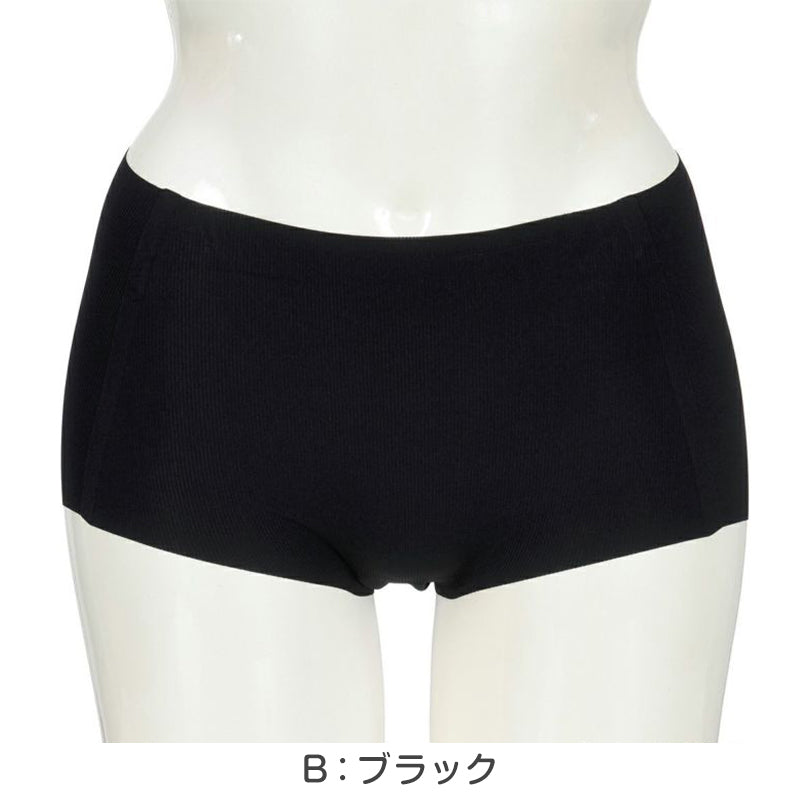 満足 ショーツ シームレス レディース ひびきにくい ボクサー 涼感 M~LL 薄手 下着 パンツ 婦人 女性 インナー 縫い目なし 軽い 春 夏 楽 (在庫限り)