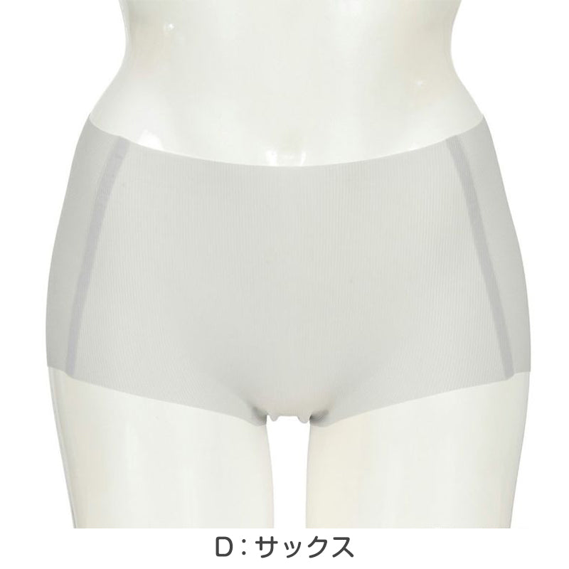 満足 ショーツ シームレス レディース ひびきにくい ボクサー 涼感 M~LL 薄手 下着 パンツ 婦人 女性 インナー 縫い目なし 軽い 春 夏 楽 (在庫限り)