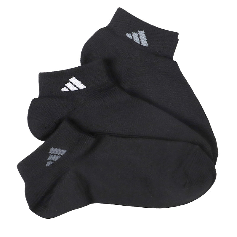 靴下 メンズ 男性 ショートソックス 3足組 adidas 24-26~28-30cm スニーカーソックス くつ下 ワンポイント 丈夫 スポーツソックス くるぶし丈 白 グレー 黒 くつした スクール アディダス