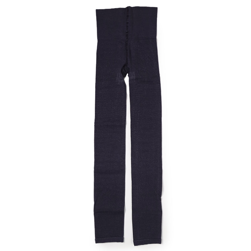 満足 お腹 二重編み あったか 湯たんぽ レギンス 綿 温活 福助 M-L・L-2L レディース スパッツ あっため 生理痛 寒さ対策 インナー あたたか コットン 綿混