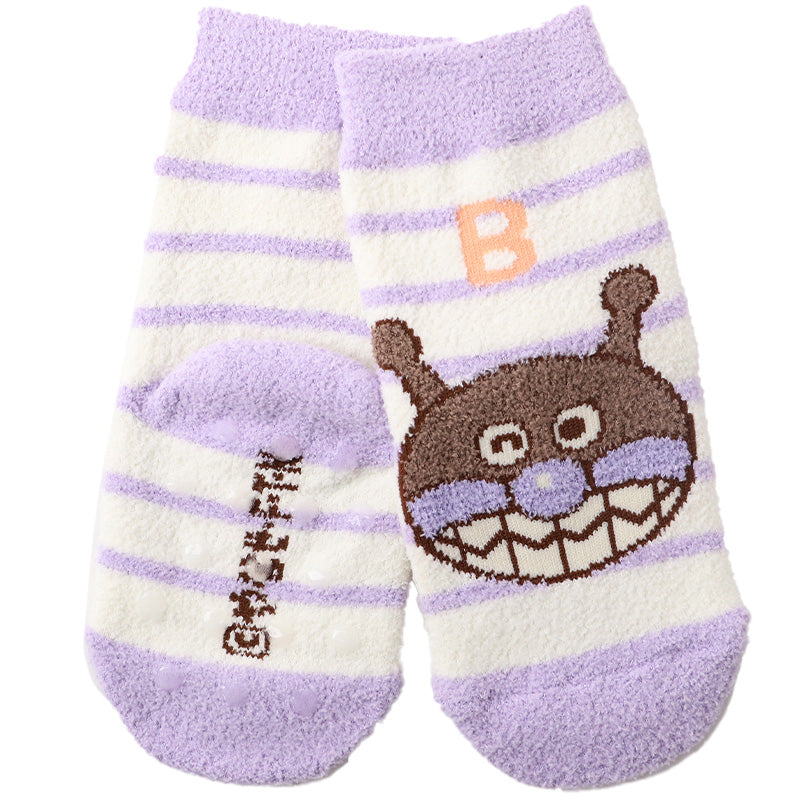 アンパンマン 靴下 キッズ ベビーソックス クルー丈 男の子 女の子 滑り止め 9-14cm 子供 かわいい ソックス キャラクター靴下 ベビー キャラクター すべり止め (在庫限り)