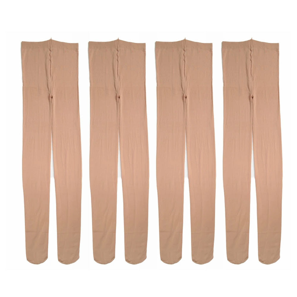 4足セット 福助 キッズタイツ 80デニール 105~135cm 子供 タイツ 子ども用 キッズ 日本製 スルータイプ (在庫限り)