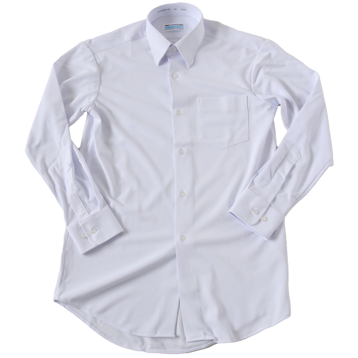トンボ スクールシャツ 男子 長袖 ストレッチ ニット 学生服 シャツ SS~BEL (制服 中学生 高校生 学校 ノーアイロン 透けにくい 男の子) (送料無料)