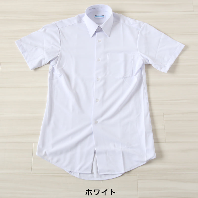 トンボ スクールシャツ 男子 半袖 ストレッチ ニット 学生服 シャツ SS~BEL (制服 中学生 高校生 学校 ノーアイロン 透けにくい 男の子)