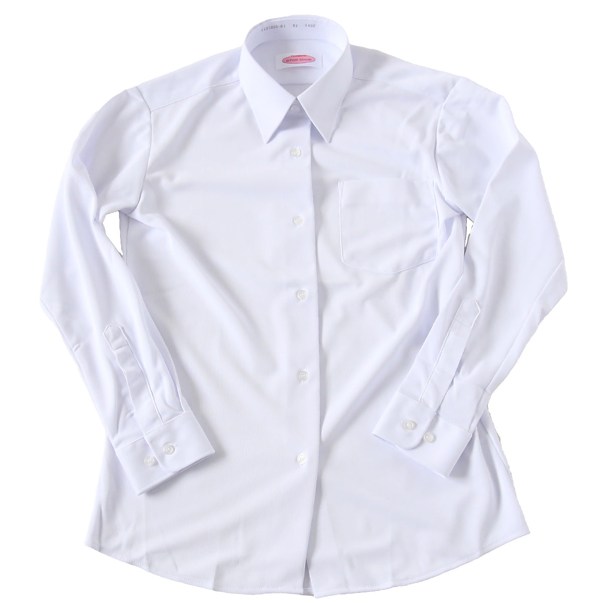 トンボ スクールシャツ 女子 長袖 ストレッチ ニット 学生服 シャツ SS~BEL (制服 中学生 高校生 学校 ノーアイロン 透けにくい 女の子) (送料無料)