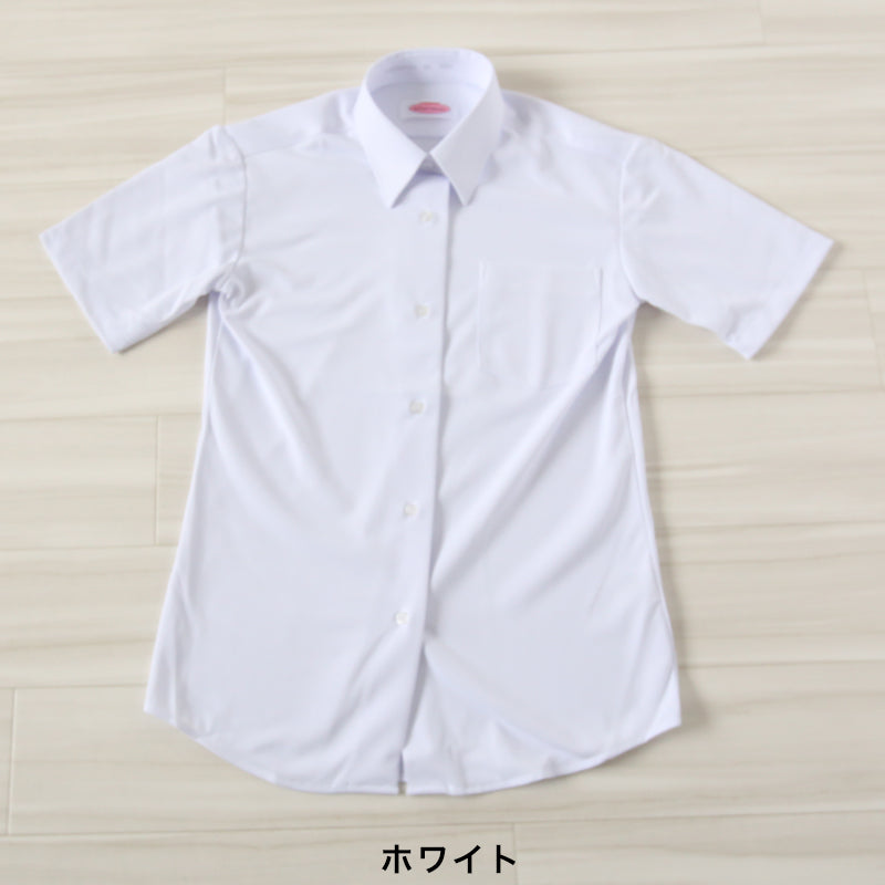 トンボ スクールシャツ 女子 半袖 ストレッチ ニット 学生服 シャツ SS~BEL (制服 中学生 高校生 学校 ノーアイロン 透けにくい 女の子)