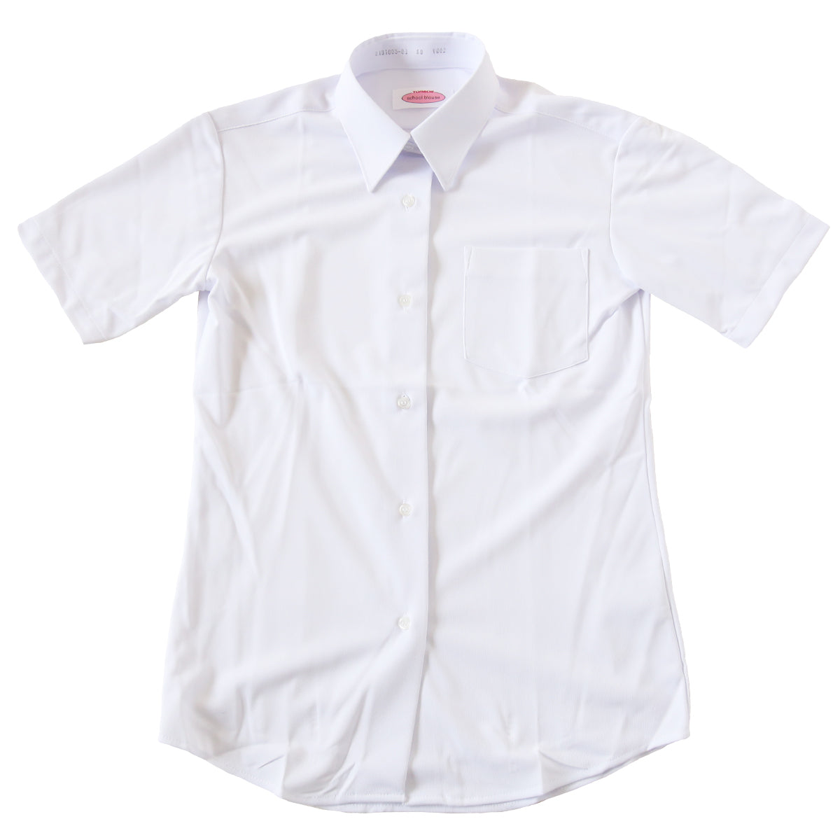 トンボ スクールシャツ 女子 半袖 ストレッチ ニット 学生服 シャツ SS~BEL (制服 中学生 高校生 学校 ノーアイロン 透けにくい 女の子)