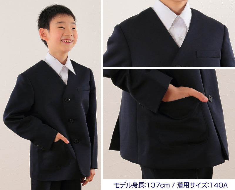 トンボ学生服 男女兼用 イートン通学服上着 シングル型 135cmA~160cmA (上着 男子 女子 制服 イートン学生服 男女兼用 135cmA 140cmA 150cmA 160cmA) (送料無料) (取寄せ)