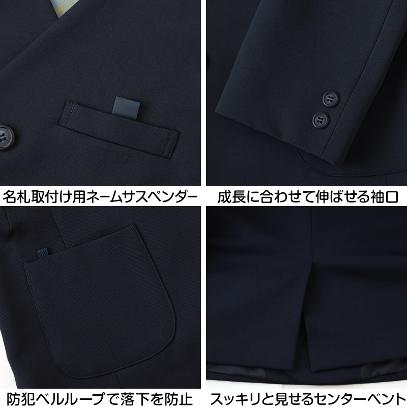 トンボ学生服 男女兼用 イートン通学服上着 シングル型 135cmA~160cmA (上着 男子 女子 制服 イートン学生服 男女兼用 135cmA 140cmA 150cmA 160cmA) (送料無料) (取寄せ)