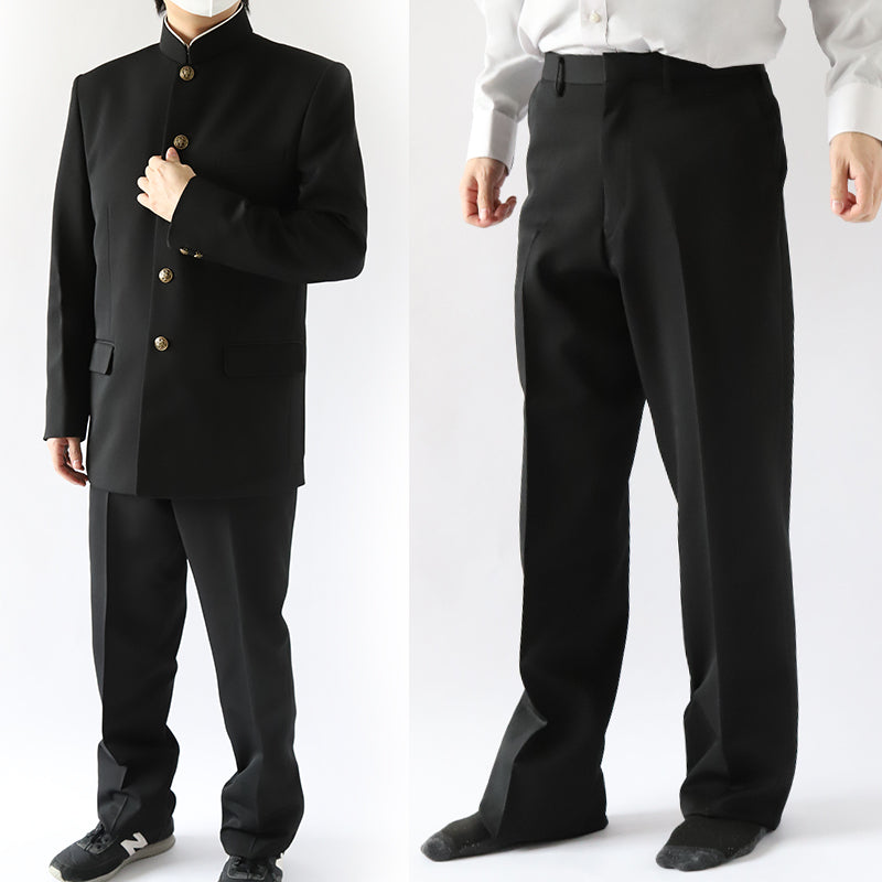 学生服 ズボン 冬用 男子 スラックス 学生ズボン J-PROUD W55~W130 中学生 高校 制服 洗える ウォッシャブル ストレッチ ノータック 大きいサイズ 裾上げ無料 (送料無料) (取寄せ)