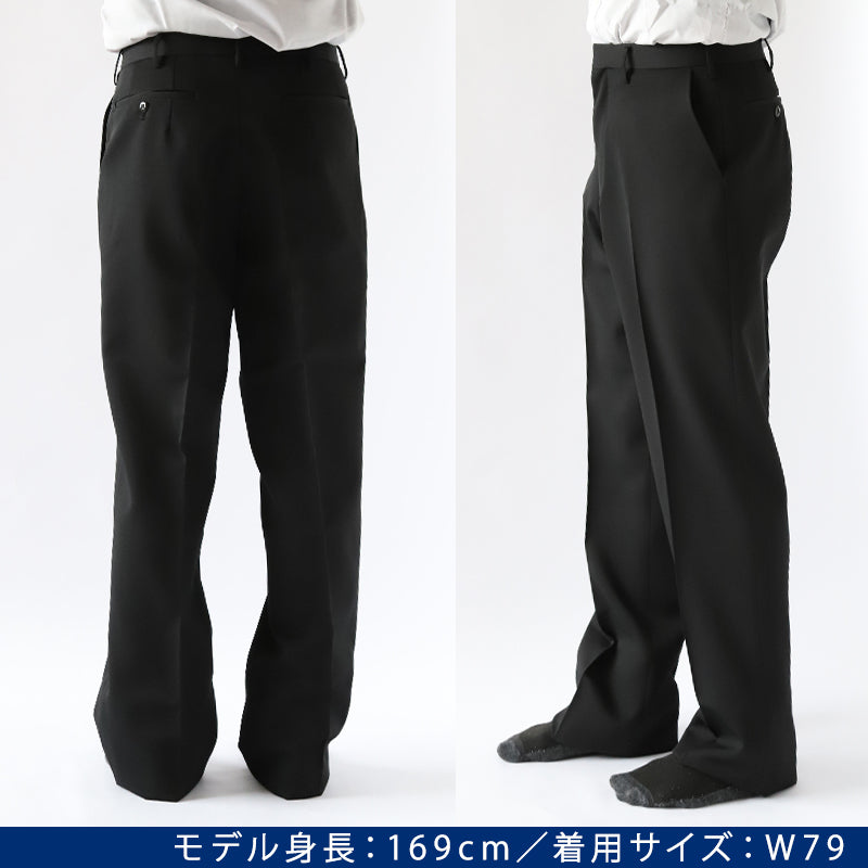 学生服 ズボン 冬用 男子 スラックス 学生ズボン J-PROUD W55~W130 中学生 高校 制服 洗える ウォッシャブル ストレッチ ノータック 大きいサイズ 裾上げ無料 (送料無料) (取寄せ)