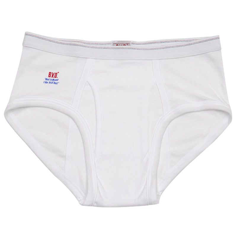 BVD メンズブリーフ 綿100% S~L (コットン 前開き 下着 肌着 インナー 男性 紳士 パンツ ボトムス 白 ホワイト S M L)